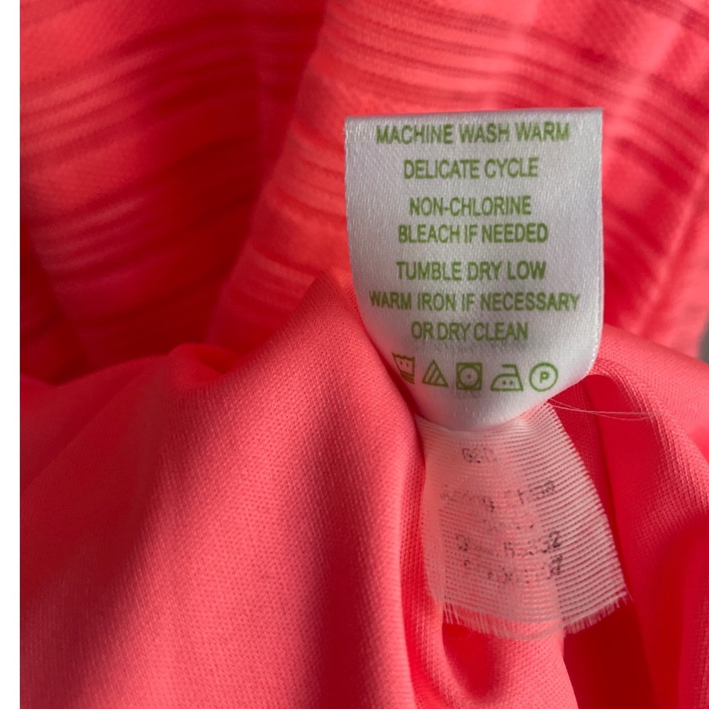 Lilly Pulitzer Maxi Dress Women's Small Neon Coral Coastal Beach Coquette - Picture 8 of 8